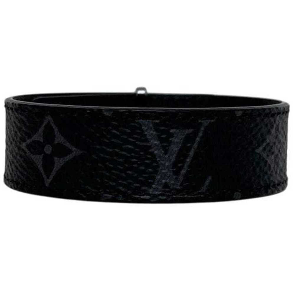 LOUIS VUITTON Black Monogram Canvas Charm Bracelet - Picture 4 of 11
